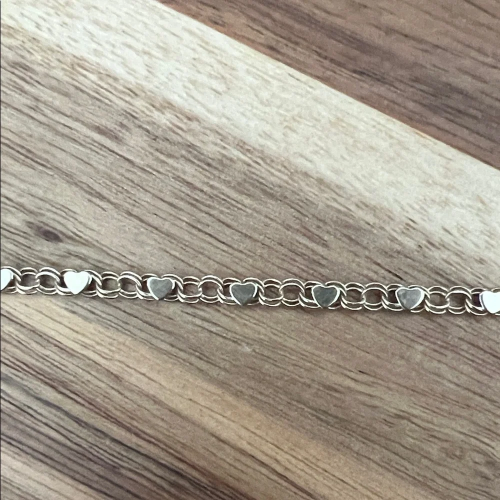 Zoe Chicco Gold Heart Link Bracelet